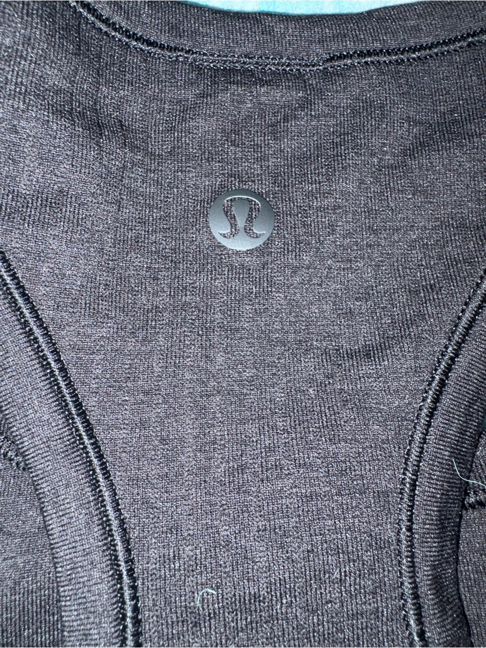 Lululemon Black Ribbed Racerback Bralette - Picture 3 of 4